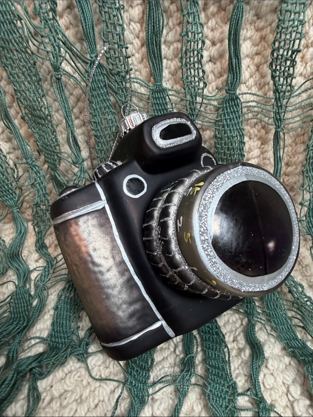 Black Camera Ornament - Decorative Photo & Video Accessory